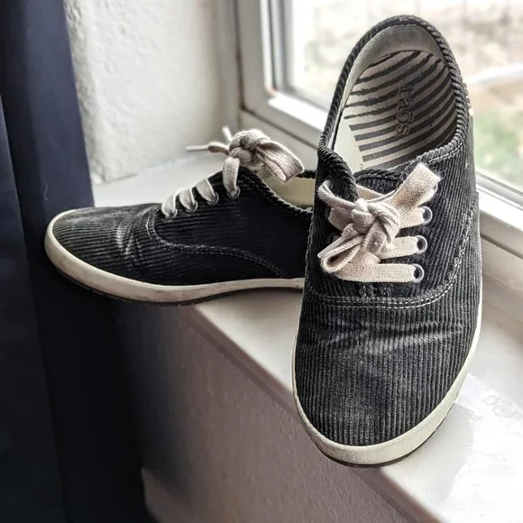 Taos Corduroy Sneaker Grey Black - Picture 3 of 5